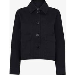 Whistles Womens Marie Relaxed-fit Cotton Jacket