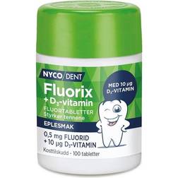 Nycodent Fluorix 0,5 + D-vitamin eple, 100