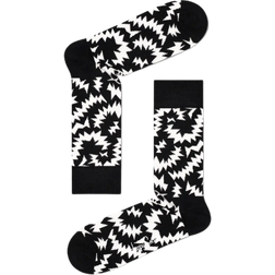 Happy Socks Zigzag Sock - Black