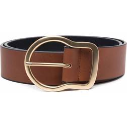 Dorothee Schumacher leather buckle belt women Calf Leather/Calf Leather Brown