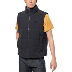 Jack Wolfskin mens white frost windproof water repellent gilet