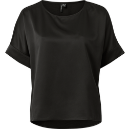 Vero Moda Top vmMerle 2/4 O-neck Top Wvn Sort