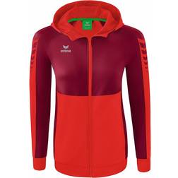 Erima Six Wings Trainingsjacke mit Kapuze - Rouge