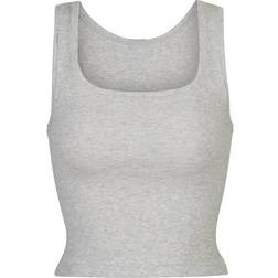 SKIMS Rib Tank - Light Heather Grey