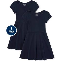 The Children's Place Girl's Uniform Skater Dress 2-pack - Tidal