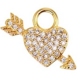 Emilia Katrine Charm - Gold/Transparent