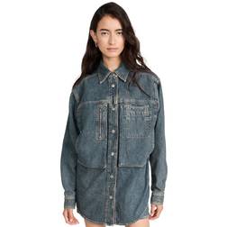 Isabel Marant Blue Pearl Denim Jacket 30DB DARK BLUE FR