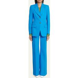 Victoria Beckham Single-Breasted Blazer - Blue