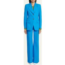 Victoria Beckham Single-breasted blazer blue