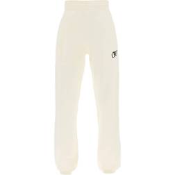 Off-White Logo Cream Jogger Pants - Beige