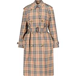 Burberry Classic Check Print Trench Coat - Beige
