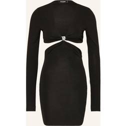 DSquared2 Jerseykleid mit Cut-outs und Schmucksteinen