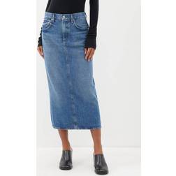 Citizens of Humanity Peri Pencil Skirt in Blue Daru