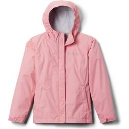 Columbia Girl's Arcadia Rain Jacket- Pink Orchid