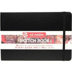 Talens Art Creation Sketchbook Black 14.8x21cm 140g 80 sheets