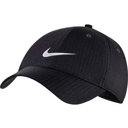 Nike Dri-FIT Club Structured Swoosh Cap - Black/White