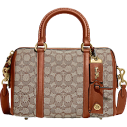 Coach Ruby Satchel 25 In Signature Textile Jacquard - Brown