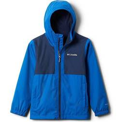 Columbia Boy's Rainy Trails Fleece Lined Jacket - Bright Indigo/Coll Navy Slub