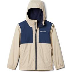 Columbia Boy's Rainy Trails Fleece Lined Jacket - Ancient Fossil/Collegiate Navy Slub