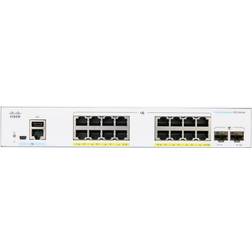 Cisco CBS250-16P-2G 16 x 10/100/1000 PoE+ 2 x Gigabit Ethernet Switch