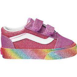 Vans Toddler Glitter Rainbow Old Skool V - Pink/Multi