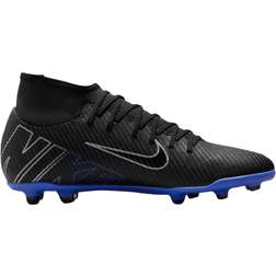 NIKE Mercurial Superfly 9 Club MG - Black/Hyper Royal/Chrome