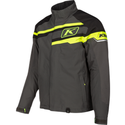 Klim ate 2022 Chaqueta para moto de nieve, negro-gris-amarillo, tamaño para hombre