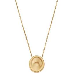 Skagen Pebble Pendant Necklace, Gold