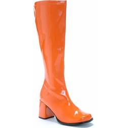 Ellie Shoes Adult Gogo Costume Boots Orange