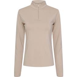 Equipage EQ Kolyma Langarmshirt mit Reißverschluss Sandshell Melange