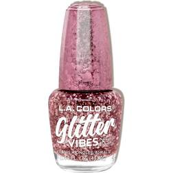 L.A. Colors Glitter Vibes Nail Polish CNL357 Pink Bling 13ml