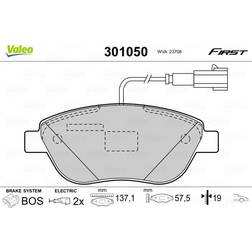 Valeo Bremsbelagsatz, Scheibenbremse Vorderachse 301050