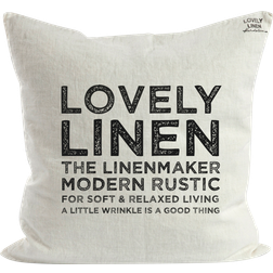 Lovely Linen Deco Kuddöverdrag Vit (50x50cm)