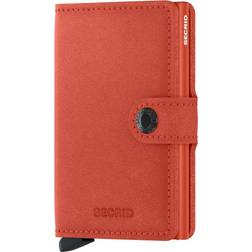 Secrid Miniwallet Logo-embossed Leather Wallet - Orange