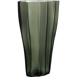 Orrefors Reed Moss Green Vase 19.7"