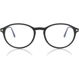 Tom Ford FT 5753-B 001, including lenses, ROUND Glasses, UNISEX