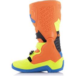 Alpinestars Tech Crosstövlar Orange Fluo-Enamel Blå-Gul Flou