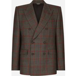 Dolce & Gabbana Double-breasted glen plaid Sicilia-fit suit