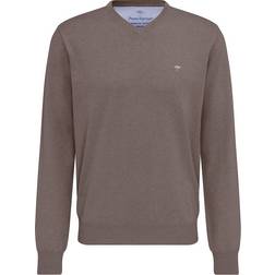 Fynch-Hatton Pullover - Mørkebrun/Lysegrå