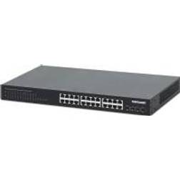 Intellinet 24-Port Gigabit Ethernet PoE+ Switch 802.3at/af 370 W