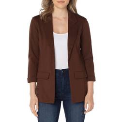 Liverpool Princess Darts Boyfriend Blazer - Brownstone