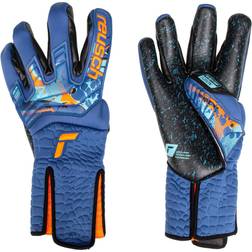 reusch Målvaktshandske Attrakt Fusion Strapless AdaptiveFlex Blå/Orange/Svart Blå