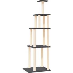 vidaXL Klösträd med Sisalpelare 183 cm