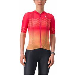 Castelli Women's Climber's 2.0 Cycling Jersey, Hibiscus/Soft Orange