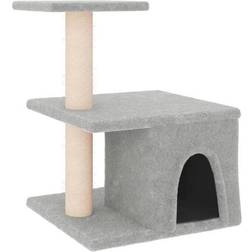 vidaXL Cat Tree with Scratching Posts Light