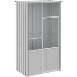 vidaXL Bird Cage Grey Steel