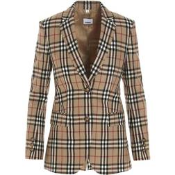 Burberry Vintage Check wool blazer beige