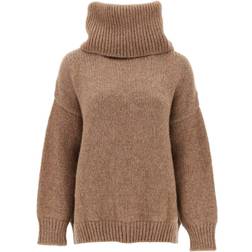 Dolce & Gabbana Oversize llama wool sweater with shawl neck