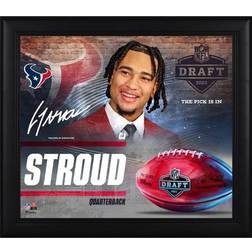 "C.J. Stroud Houston Texans Facsimile Signature Framed 15" x 17" 2023 NFL Draft Day Collage"