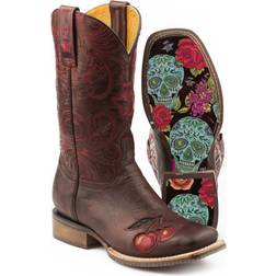 Tin Haul Ladies Mon Cherry Boots Red